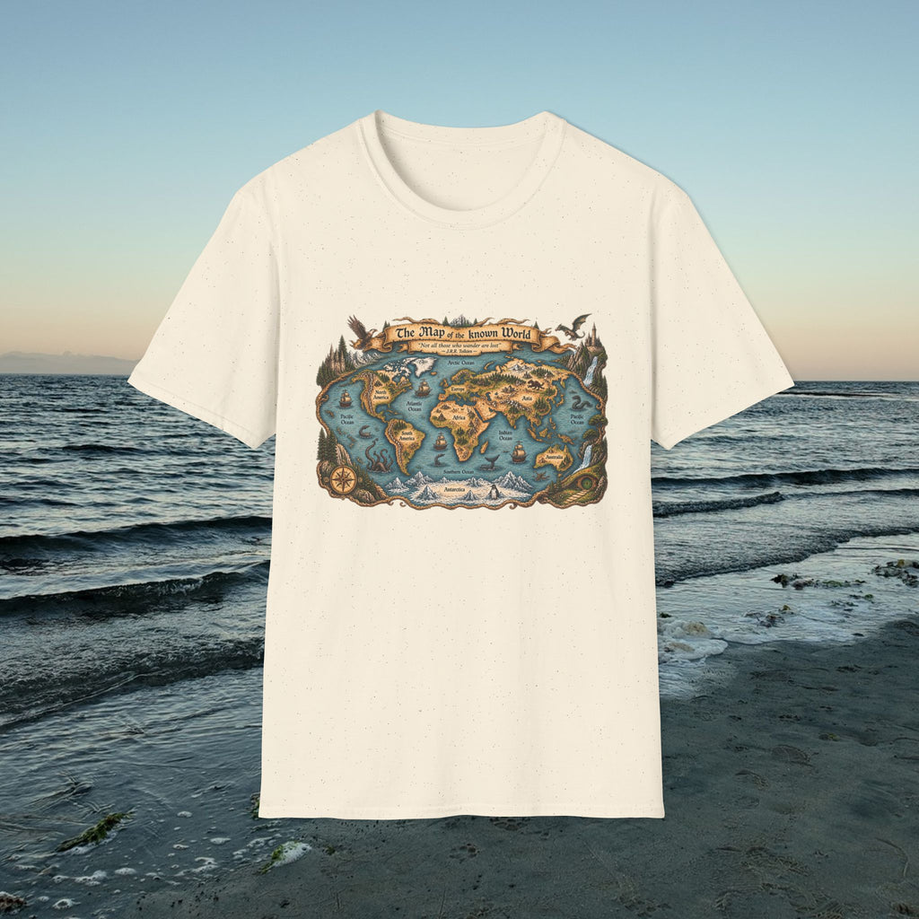 Map of the Known World-Adventure T-Shirt