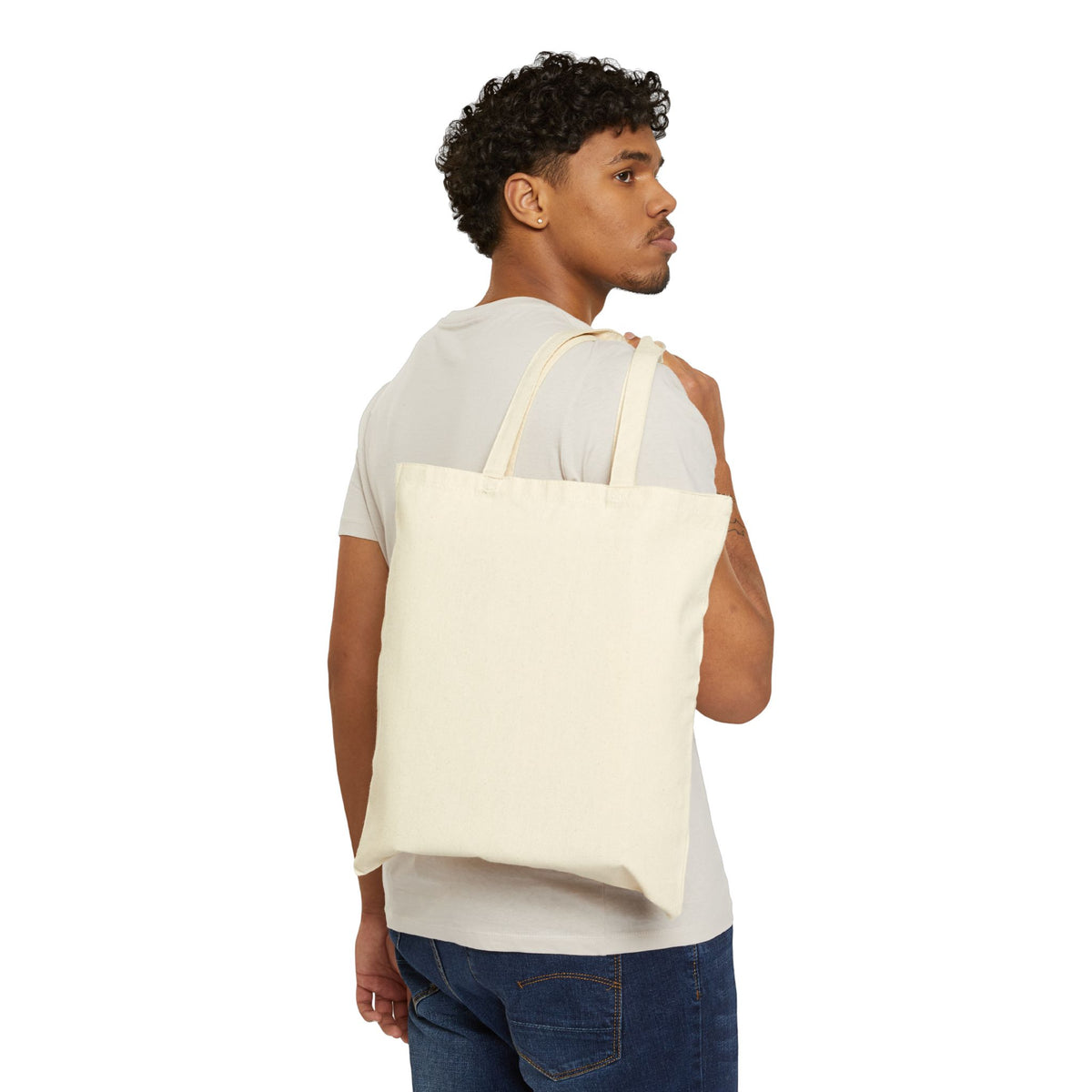 Wandering Borders Canvas Tote Bag — Scenic Inukshuk & Sunset Beach Market Tote